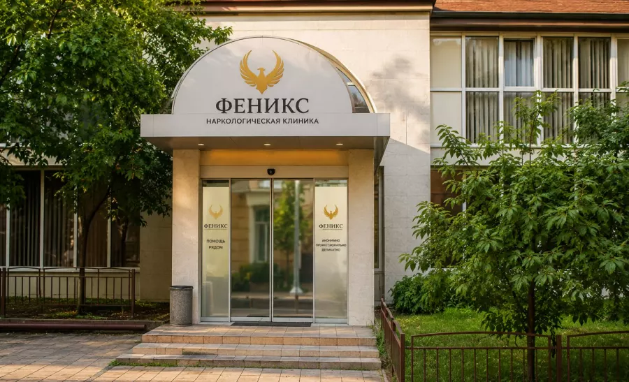 Вход в наркологическую клинику «Феникс» в Нелидове